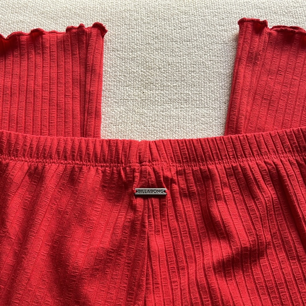 Billabong Easy Waves Pants Rib Knit Cropped size S - Picture 12 of 12